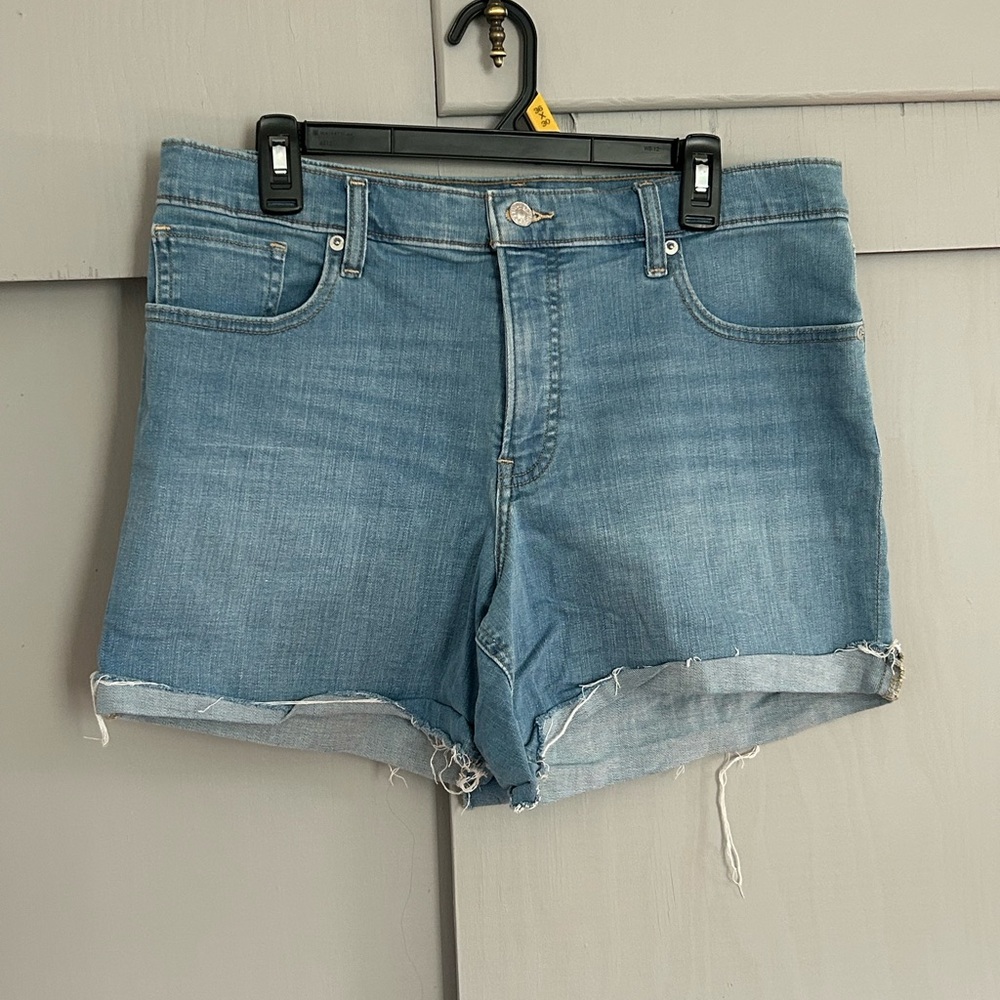 Express Light Blue Denim Jean Shorts